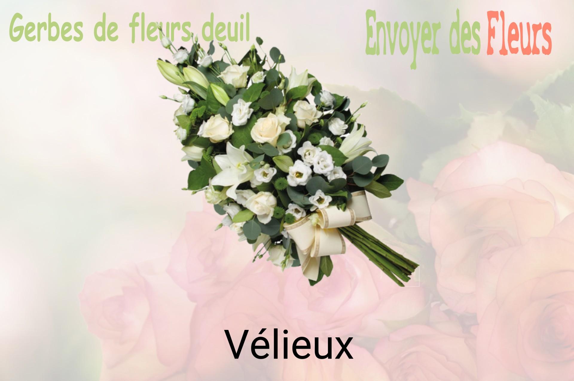 Gerbe de fleurs de deuil livrée à Vélieux